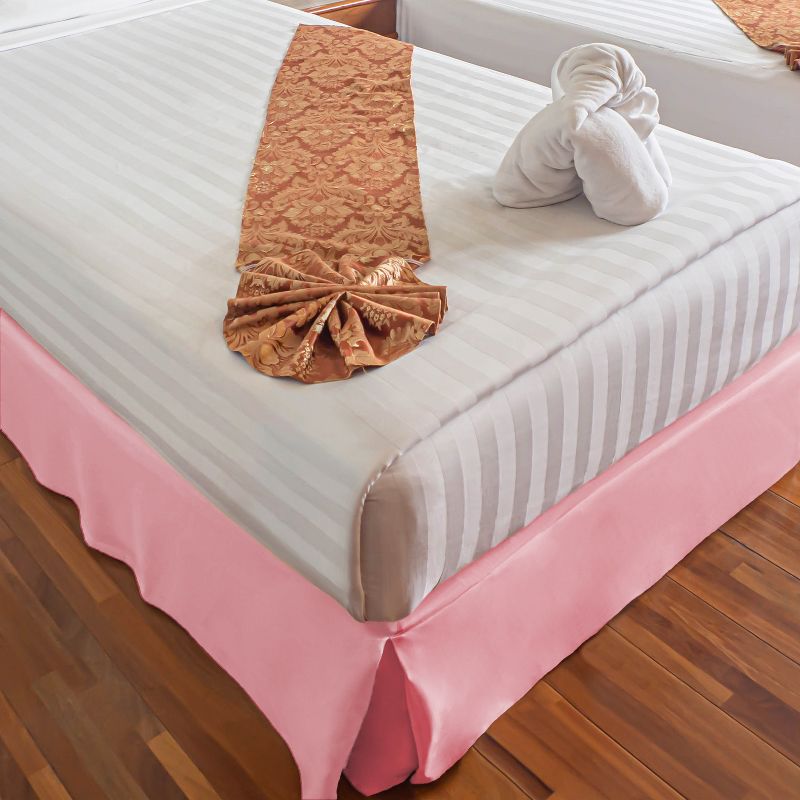 Wrinkle Resistant Microfiber Bed Skirt with 15 Inch Drop by Blue Nile Mills, 2 of 4