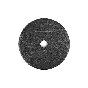 York Barbell Standard Flat Pro Cast Iron Weight Plate Pancake Plate Durable Strength Training for Dumbbells and Home Gym Equipment - 1 of 1