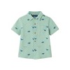 Andy & Evan  Toddler Lt Green Dino Print Knit Buttondown Set - 3 of 4