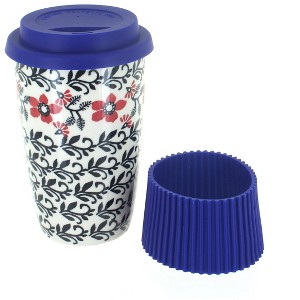 Blue Rose Polish Pottery K115 Manufaktura Travel Mug - 1 of 2