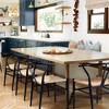 Yaheetech Set of 4 Weave Dining Chairs with Y-shaped Backrest and Solid Metal Frame - 2 of 4