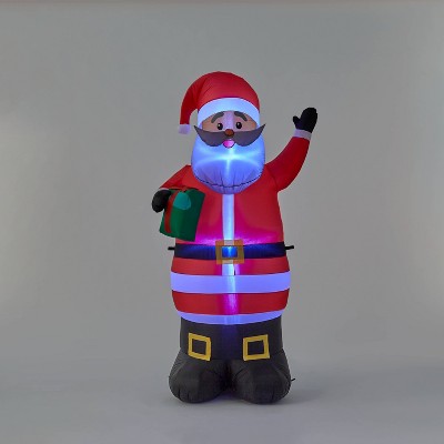 6.5' Santa with Gift Inflatable Christmas Decoration - Wondershop™