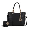 MKF Collection Merlina Embossed pockets Vegan Leather Women’s Tote Bag with Wallet by Mia K - 2 of 4