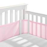 BreathableBaby Breathable Mesh Crib Liner - Classic Collection - Pink
