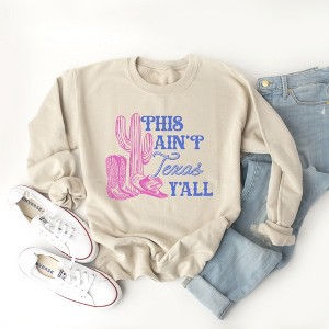 Simply Sage Market Women's Graphic Sweatshirt This Ain't Texas - 1 of 3