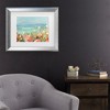 Trademark Fine Art - Danhui Nai Coastal Dahlias Crop Matted Framed Art - 2 of 4