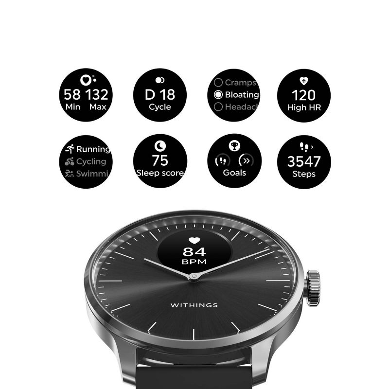 Withings ScanWatch Light - Black, 3 of 10