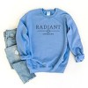 Simply Sage Market S.W.Smiley Embroidered Radiant Smiley Outline Sweatshirt - 3 of 4