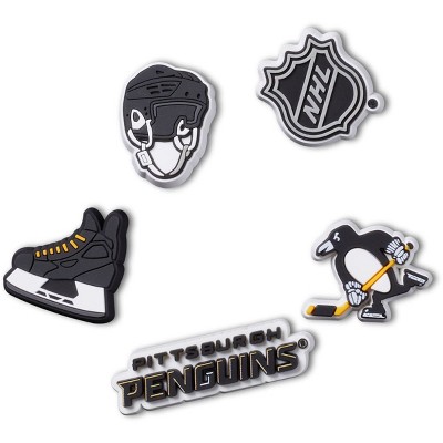 Crocs Jibbitz NHL Pittsburgh Penguins Hockey Shoe Charms 5pk