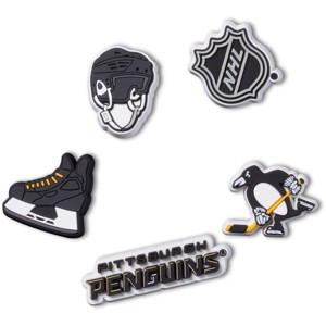 Crocs Jibbitz NHL Pittsburgh Penguins Hockey Shoe Charms 5pk - 1 of 4