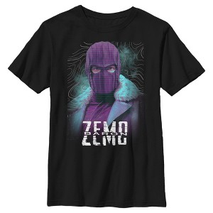 Boy's Marvel The Falcon and the Winter Soldier Baron Zemo Mask T-Shirt - 1 of 4