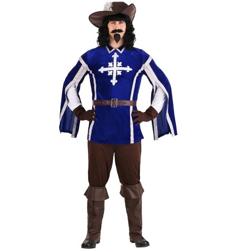 Halloweencostumes.com X Large Men Men's Mighty Musketeer Costume, Gray ...