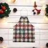Unique Bargains Christmas Aprons Linen Black Beige Red Green 21.65"x26.77" 1 Pc - 2 of 4