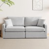 Vipbear 80" Living Room Sofa, Modern Chenille Comfort Sofa with Deep Seat Spring Cushions, Solid Wood Frame, Removable Covering - 3 of 4