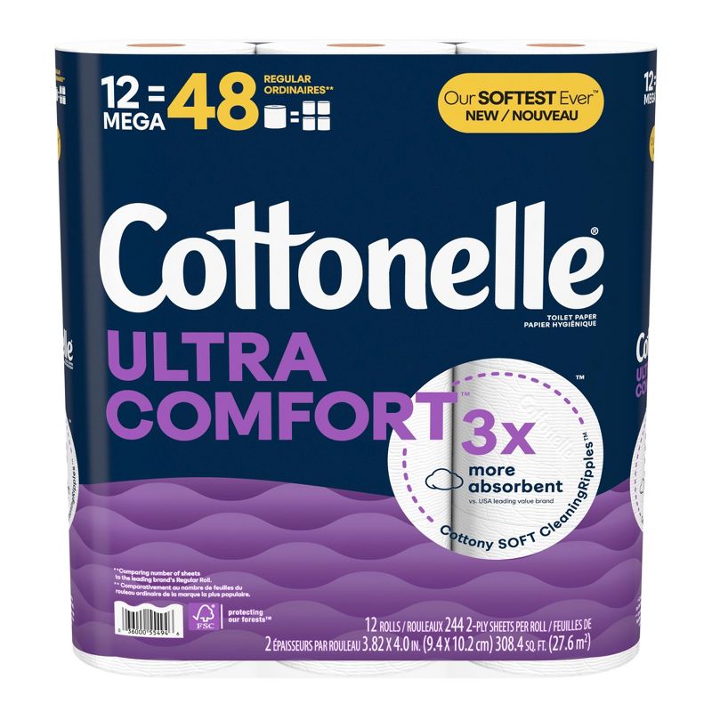 Cottonelle Ultra Comfort Toilet Paper, 3 of 13