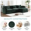MOONMISS 112" Oversized Modern Chenille L Shaped Sectional Sofa Cloud Couch for Living Room, with Moveable Ottoman & Memory Foam - 2 of 4