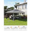 Gazebo Tent 13x13 Pop Up Instant Canopy Tent with 4 Sand Bags & Mosquito Netting for Backyard Garden Patio, Height Adjustable - 2 of 4