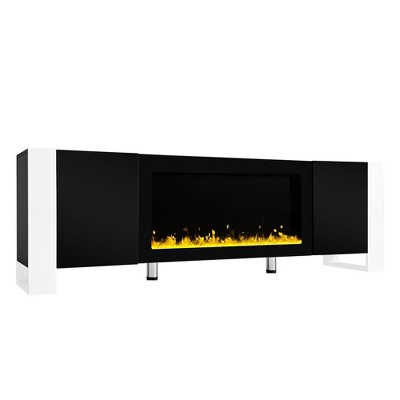 NicBex 68.1 Inch Fireplace TV Stand for TVs Up to 78",Media Entertainment Center Console Table with 34.2"Electric Fireplace Insert