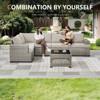 Outdoor Sectional Sofa Patio Furniture Sets with Thickened Cushions - 4 of 4
