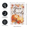 Plaid Pumpkin Greetings Garden Linen Flag - 2 of 4