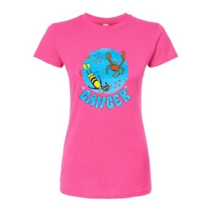 Women's - Pete the Cat - Cancer Fitted Graphic T-Shirt - 1 of 3
