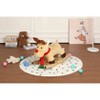 Gulches Apricot Fabric 25x13x18 Inch Kids Moose Rocking Toy with Lullaby Hand Puppets Safety Belt CPC Certified - 3 of 4