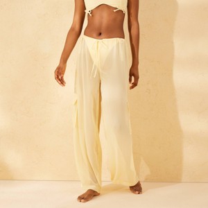 Women's Chiffon Swim Cover Up Cargo Pants - Wild Fable™ - 1 of 4