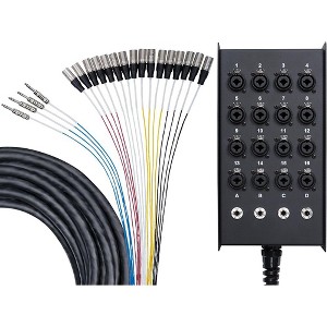 Livewire Advantage 16x4 Snake with XLR/TRS inputs and TRS Returns 50 ft. Black - 1 of 4