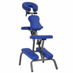 FDW Massage Chair Portable Tattoo Chair Folding Height Adjustable 3” Thick Sponge Light Weight Therapy Chairs Spa Chairs - 1 of 4