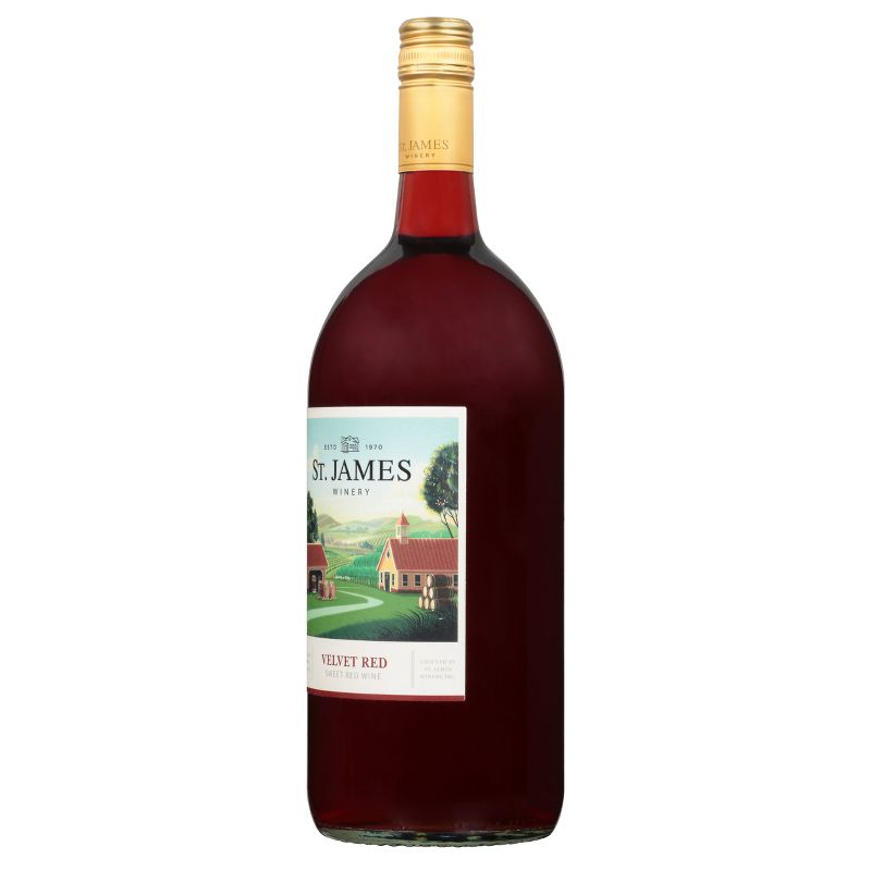 St. James Red Velvet Red Wine - 1.5L Bottle, 4 of 8