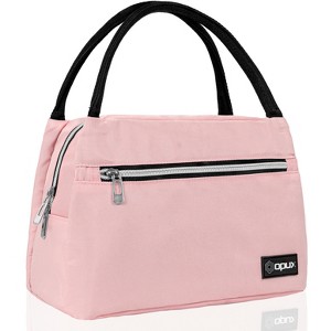 OPUX Lunch Box Women, Insulated Bag Girls School Kids Teen, Cute Small Soft Cooler Tote Adult Work Office, Reusable Medium Purse Pail - 1 of 4