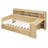 NicBex Twin Size Daybed Multifunctional Frame Day Bed with Trundle, Storage Shelves, 2 Spacious Drawers and 1 Integrated Desk for Apartment - 4 of 4
