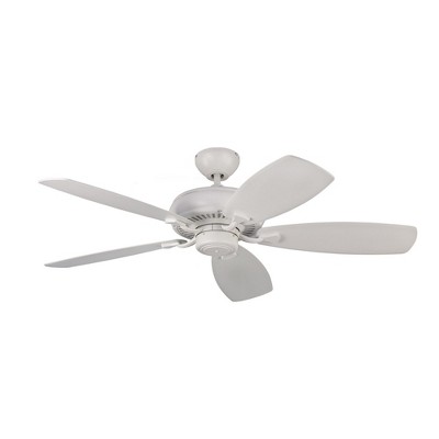 Monte Carlo 5LCM52RZW, Homeowner Max Matte White Energy Star Ceiling Fan, 52"