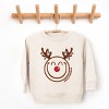 SmileyWorld Reindeer Lights - Toddler Graphic Sweatshirt and Youth Graphic Sweatshirt - 3 of 4