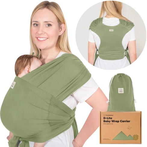 Keababies D lite Baby Wrap Carrier Adjustable Baby Carrier Baby Sling Newborn Infant Toddler 7 44lbs dusty Olive Target