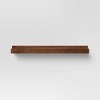 23" x 4.3" Wood Ledge Wall Shelf Brown - Threshold™ - image 2 of 2