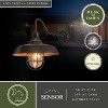 VAXCEL Dorado 1 Light Dusk to Dawn Bronze Farmhouse Outdoor Wall Barn Lantern Clear Glass - 2 of 4