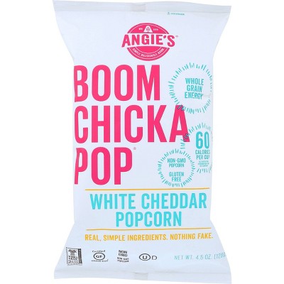 Angie's BOOMCHICKAPOP White Cheddar Popcorn - 4.5oz/12pk