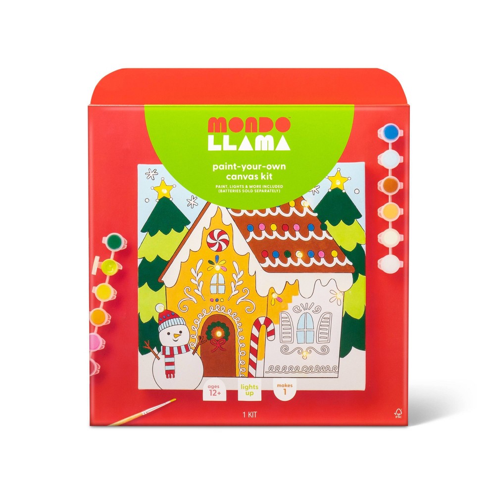 Paint-Your-Own Light Up Canvas Kit - Mondo Llama™