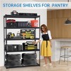 48x18 Inch Garage Shelving, Heavy Duty Wire Shelf 2500 Lbs Capacity, 5 Tier Adjustable Metal Shelves, Industrial Utility Shelf Rack for Garage - 4 of 4