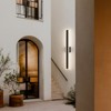 LamQee Black Long Outdoor Wall Lights Modern Exterior Lighting Fixtures LED Linear Outdoor Wall Sconces Lighting - 4 of 4