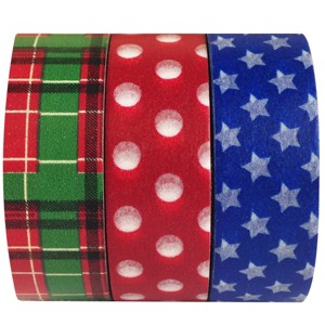 Wrapables Americano Japanese Washi Masking Tape (Set of 3) - 1 of 3
