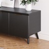 ChicFurnit Decorative Storage Cabinet Wavy Stripe Design with Golden Handles for Modern Living Room, Black, 59.1"*13.8"*17.7" - 4 of 4
