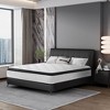 FONTOI 12 Inch Mattress with Cool Memory Foam, Queen Size Mattress with Breathable Kniited Fabric Cover and Individual Pocket, Black White, 80*60*12 - 2 of 4