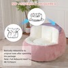 Racxily Oversized Bean Bag Chairs,Multicolor Faux Fur Couch Filled with Shredded Sponge,Large Lounger Sofa For Living Room,No Assembly Required - 4 of 4