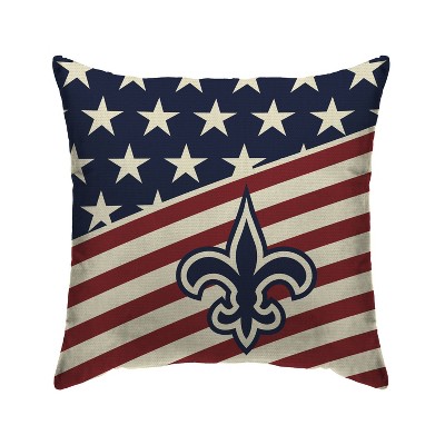 NFL New Orleans Saints Americana Decorative Throw Pillow