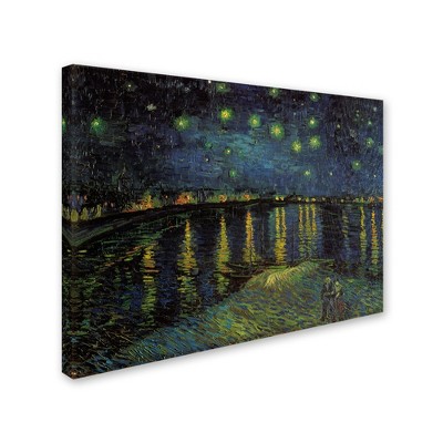 Trademark Fine Art -Vincent van Gogh 'Starlight Over the Rhone' Canvas Art
