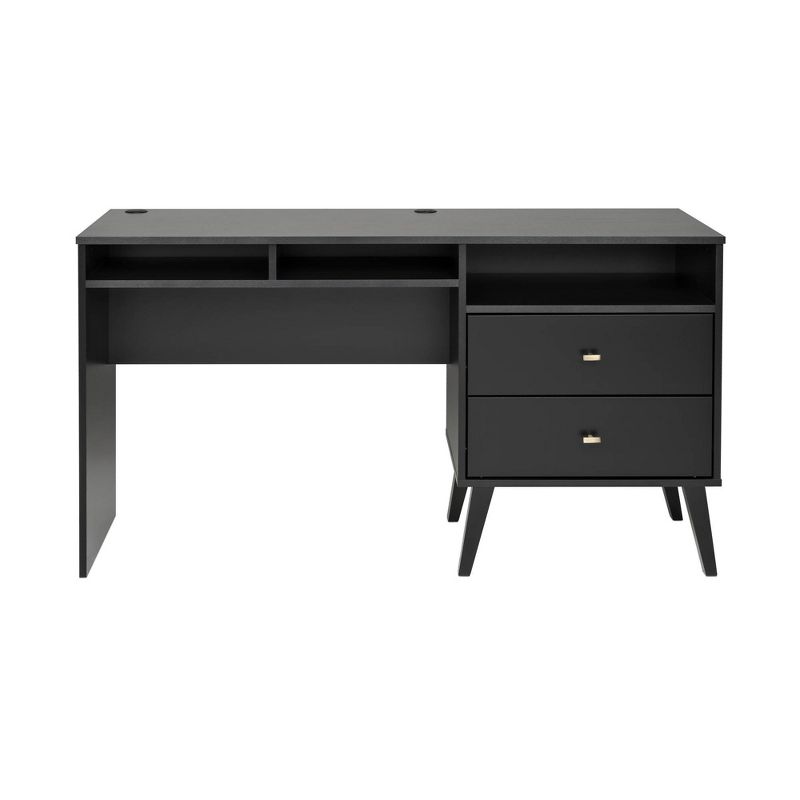 Milo Computer Desk with Side Storage and 2 Drawers - Prepac, 3 of 9