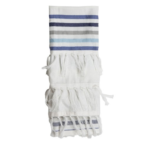 Hand Towel, Sax Blue Hand Towel, Tea Towel, Towel, Kitchen Towel, 24x36  60x90 Cm, Striped Towel, Dish Towel,small Towel Bll-sltn-pshkr 