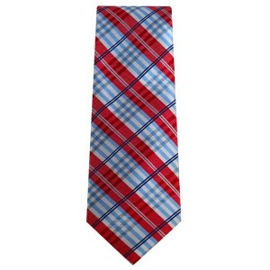 Men's Plaid 3.5 Inch Wide And 62 Inch X-Long Woven Neckties - 1 of 4